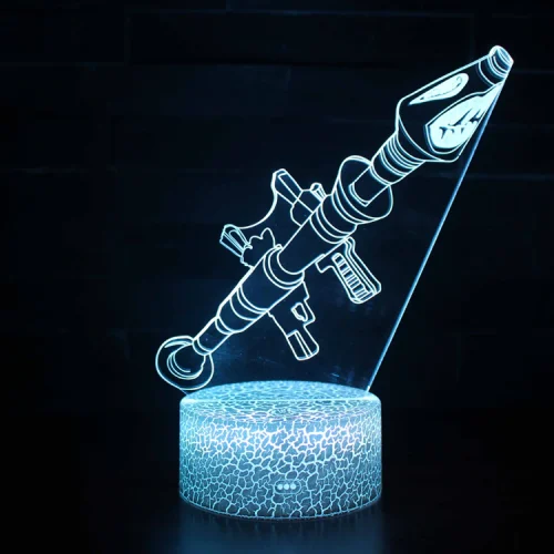 3d Lamp Game Setup Rifle Gun Patterns LED Night Light Gamer Decoration Table Lamp CS Game Room Decor Boys Girls Birthday Gift photo review